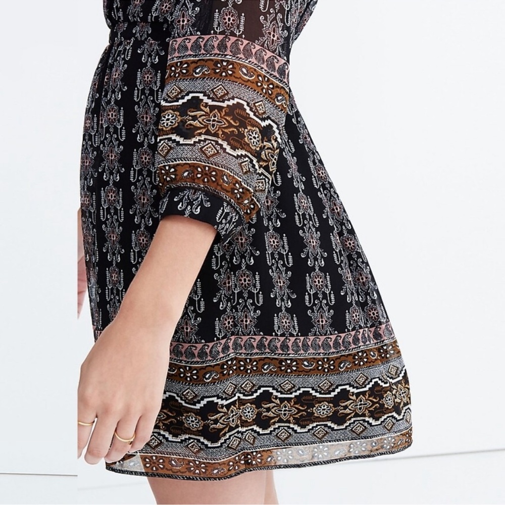 Madewell Burnished Floral Dress Sz 6 - Picture 2 of 8